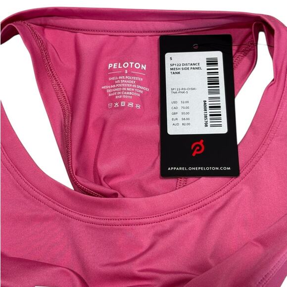 NWT! Peloton SP122 Distance Mesh Side Panel Tank Athleisure Sporty - Size Small - Picture 5 of 5